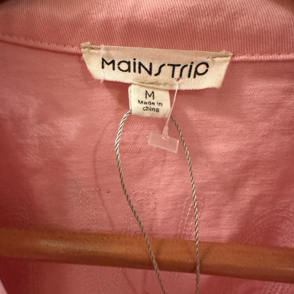 Main Strip Medium Pink Jean Fringe HOWDY jacket NWOT **Nashville trip! - Picture 6 of 7